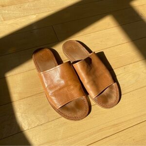 Frye Robin Slide Leather Sandals